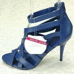 Zara Blue Stilettos